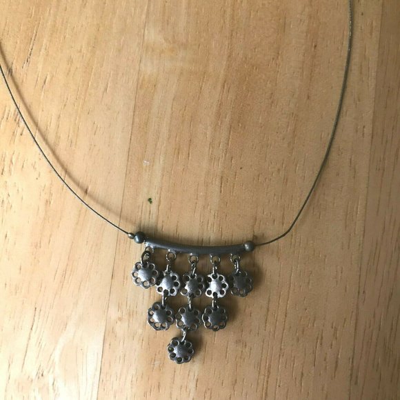 Handmade Vintage Crystal Choker Necklace 3" extend - Picture 5 of 10